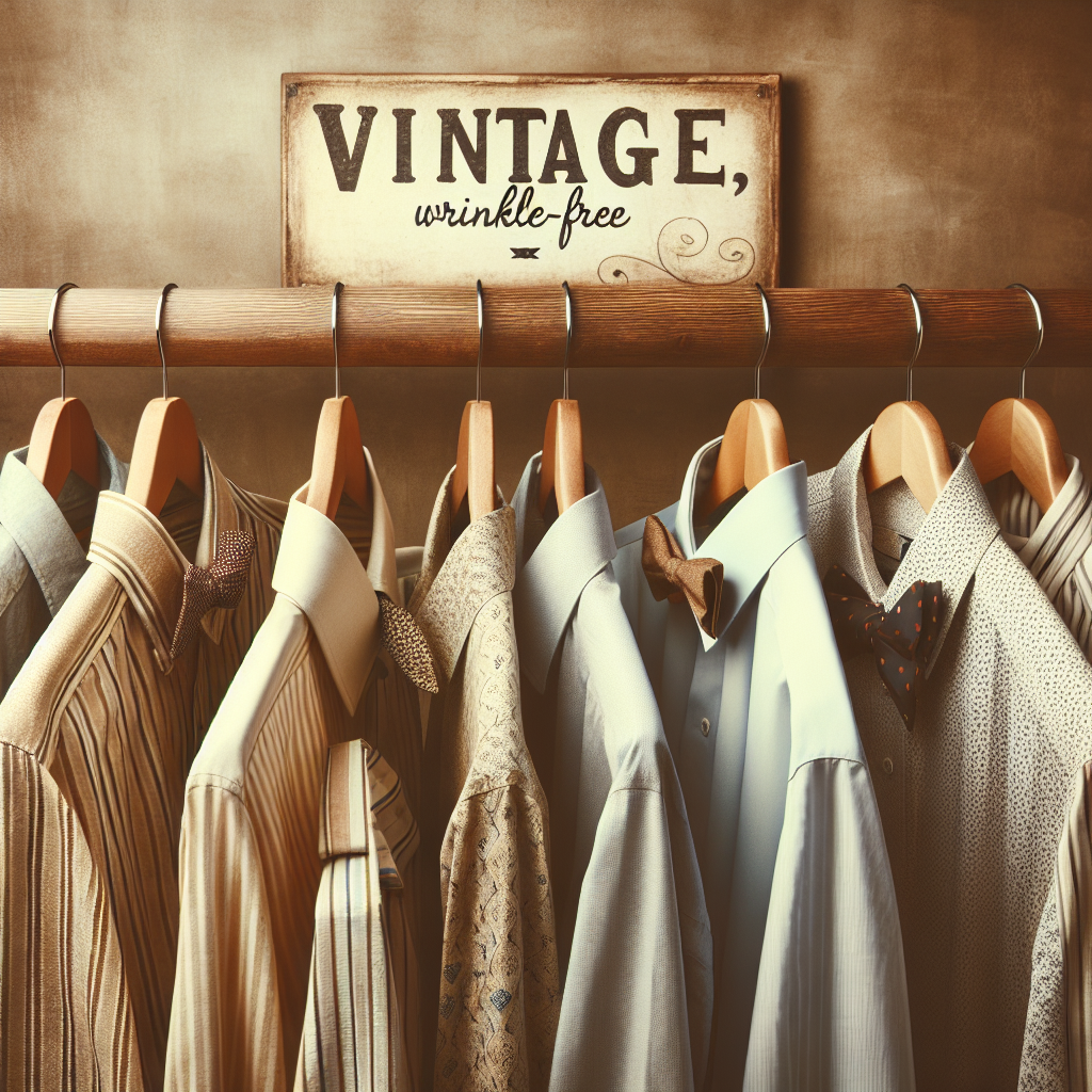 Camicie vintage che non si stropicciano: riscopri il fascino del passato
