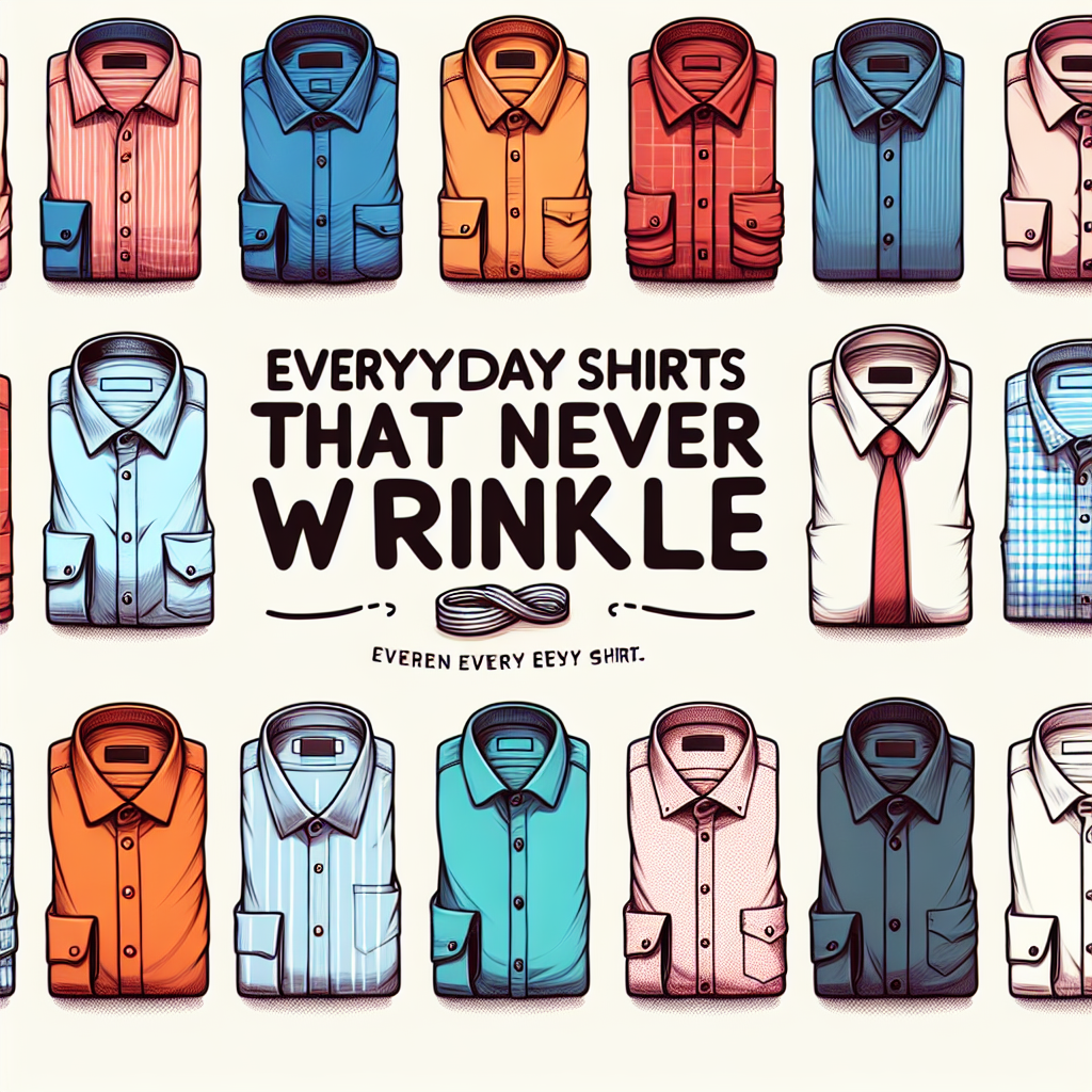 Camicie per la vita quotidiana che non si piegano mai