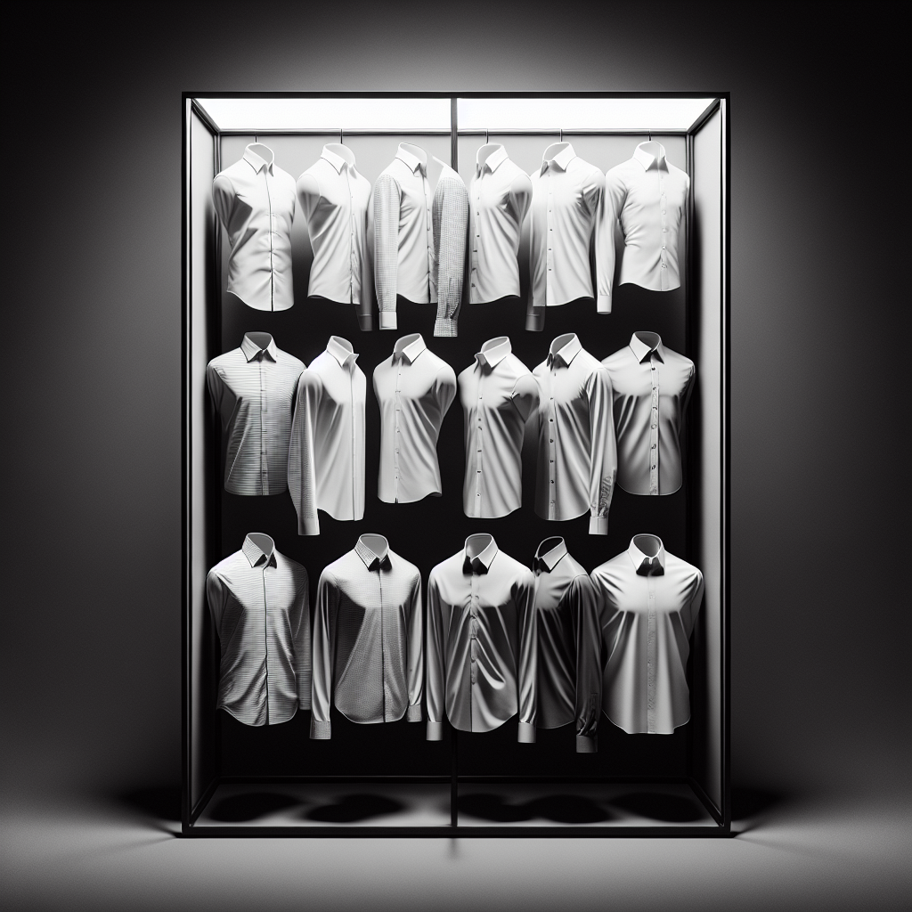 Camicie monocromatiche che non si piegano: semplicità elegante